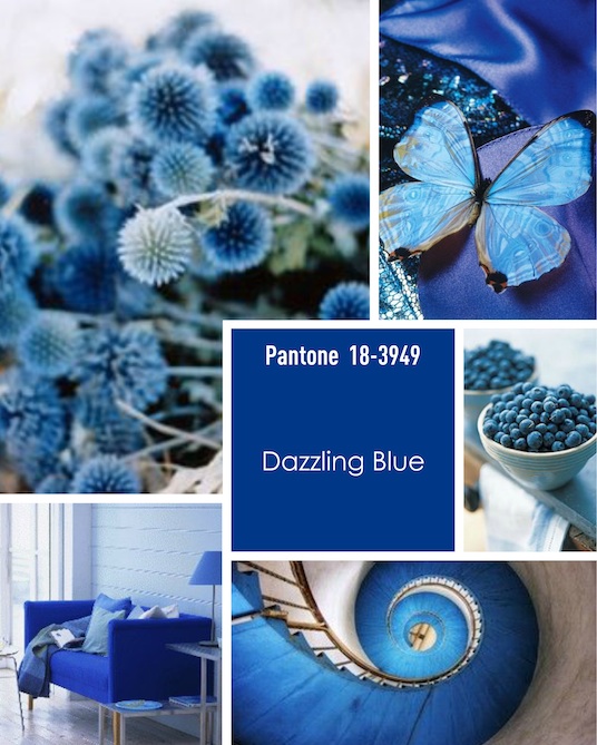 >Модные обои для стен в 2014 году - насыщенный синий
